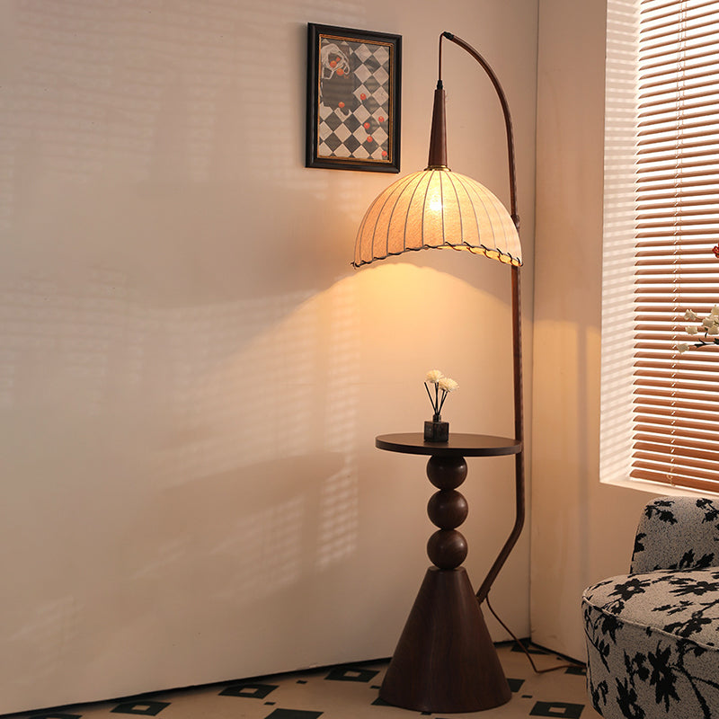 Retro Walnut Floor Lamp