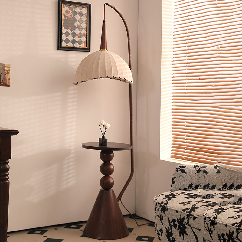 Retro Walnut Floor Lamp