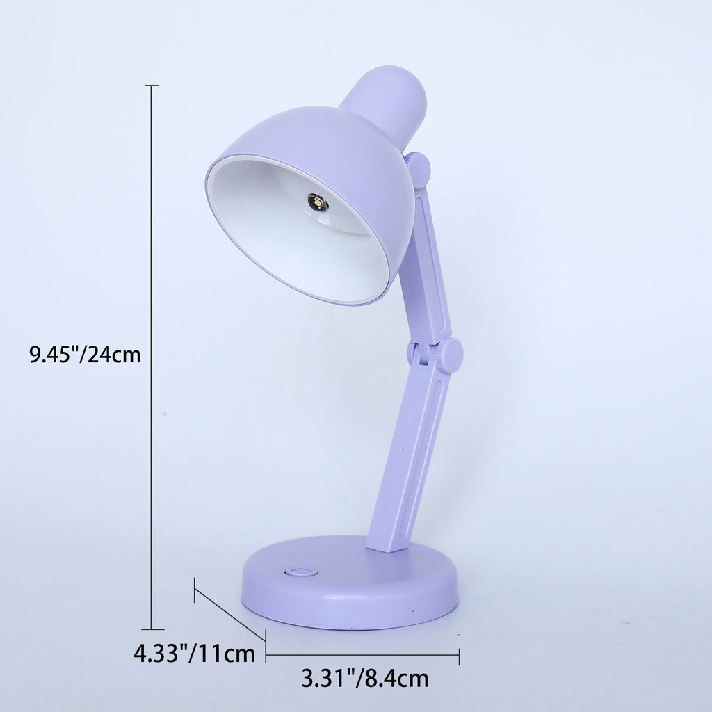 Modern Simplicity ABS Battery Foldable Round LED Desk Lamp