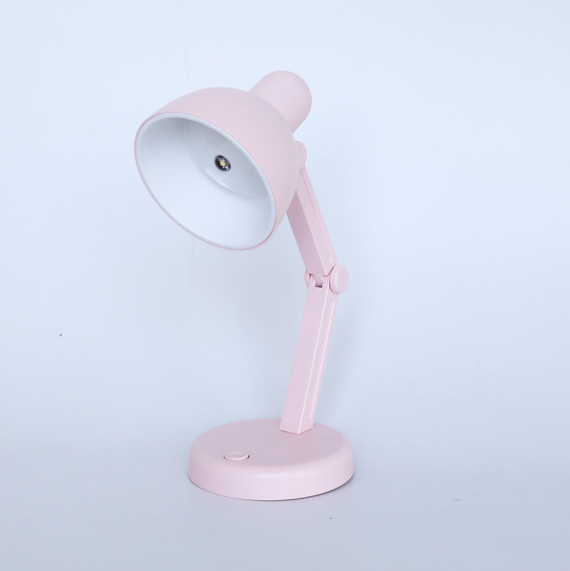 Modern Simplicity ABS Battery Foldable Round LED Desk Lamp