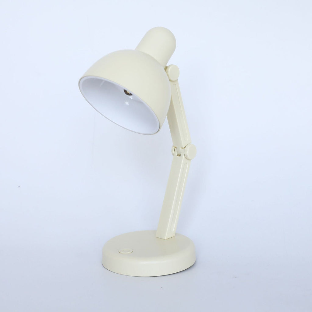 Modern Simplicity ABS Battery Foldable Round LED Desk Lamp