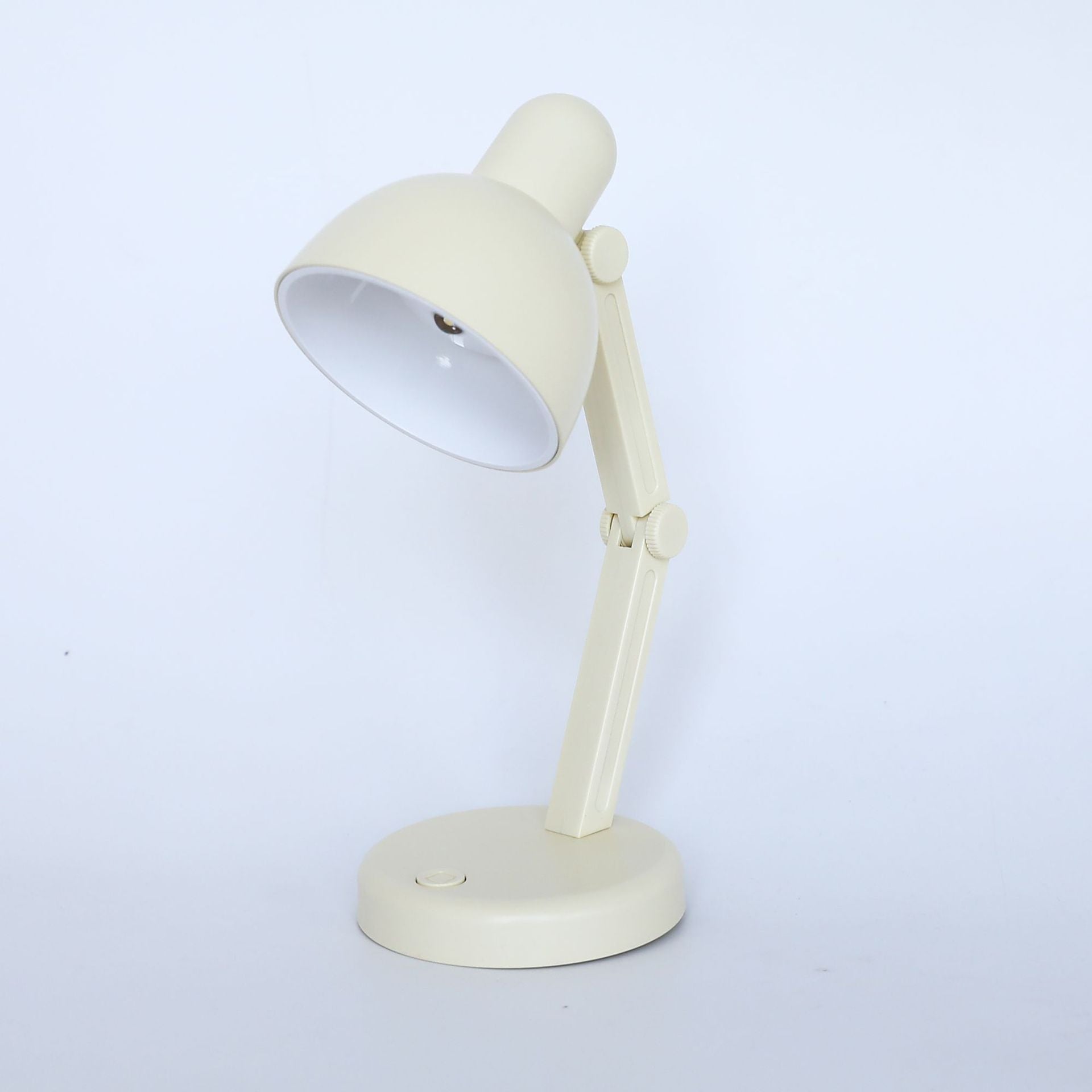 Modern Simplicity ABS Battery Foldable Round LED Desk Lamp