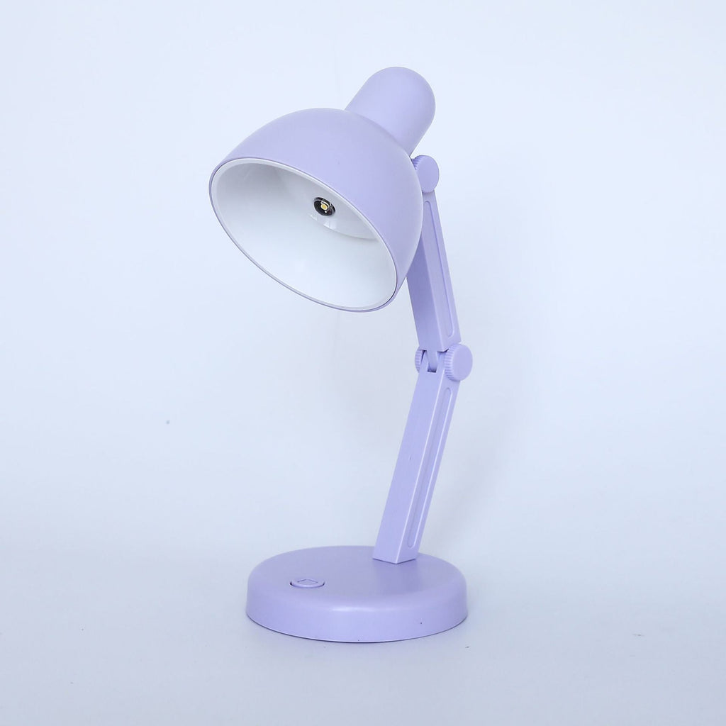 Modern Simplicity ABS Battery Foldable Round LED Desk Lamp