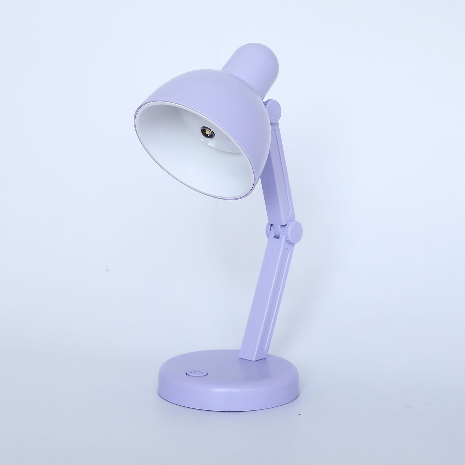 Modern Simplicity ABS Battery Foldable Round LED Desk Lamp