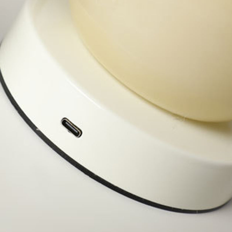 Creative Rechargeable Iron Glass Apple Portable Table Lamp