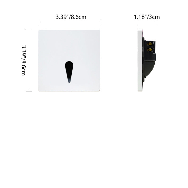 Modern Minimalist Waterproof Aluminum Alloy Recessed Wall Light