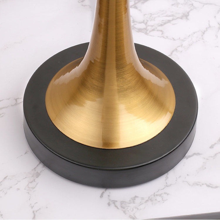 Modern Retro Fabric & Metal Cylinder Table Lamp Table Lamp