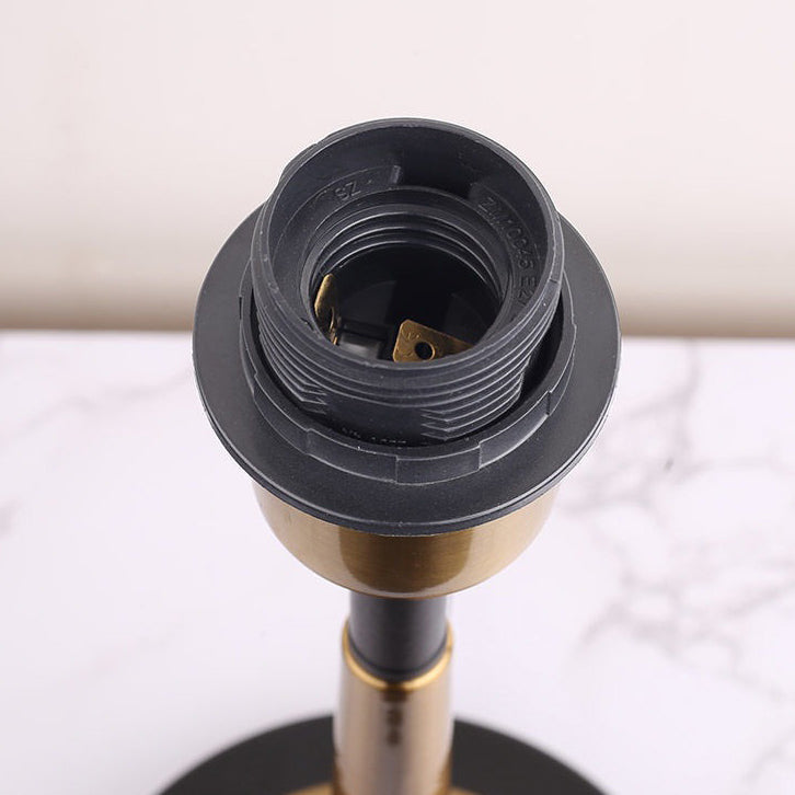 Modern Retro Fabric & Metal Cylinder Table Lamp Table Lamp