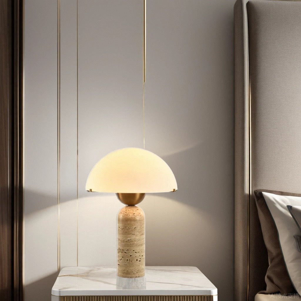 Scandinavian 1-Light Bedside Table Lamp with Table Lamp