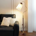 French Walnut Floor Lamp