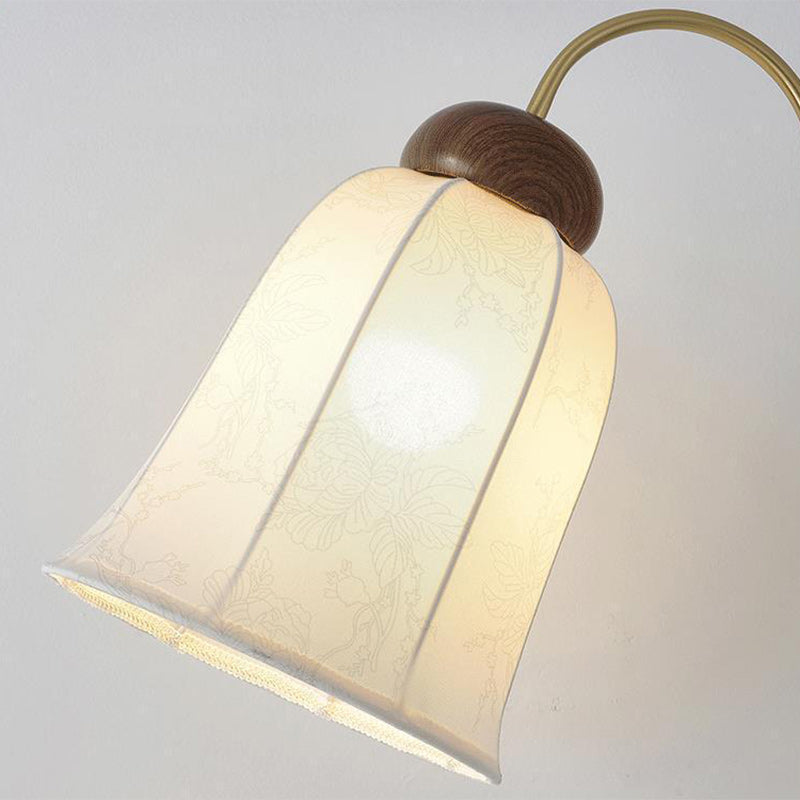 French Walnut Floor Lamp