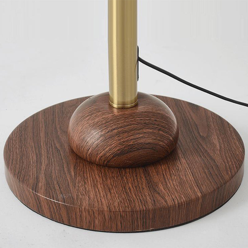 French Walnut Floor Lamp
