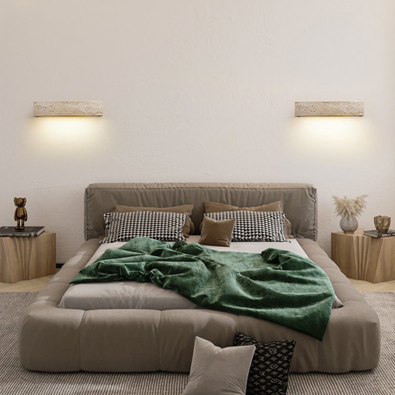 Contemporary Retro Waterproof Travertine LED Wall Sconce