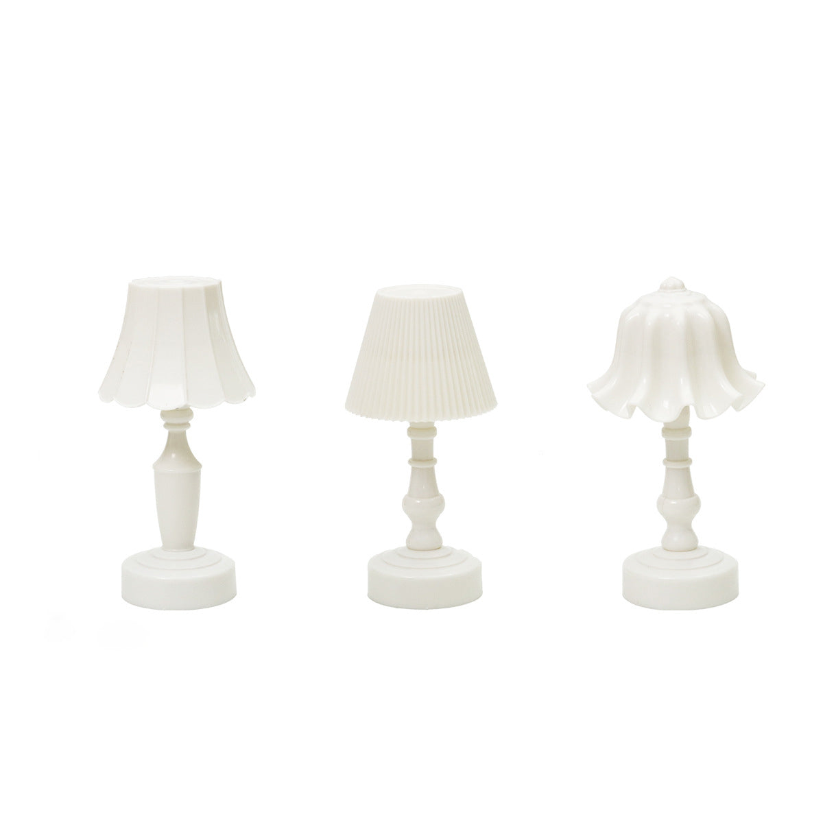 Nordic Battery ABS Flower Pleated LED Table Lamp Table Lamp