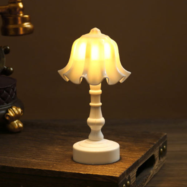 Nordic Battery ABS Flower Pleated LED Table Lamp Table Lamp