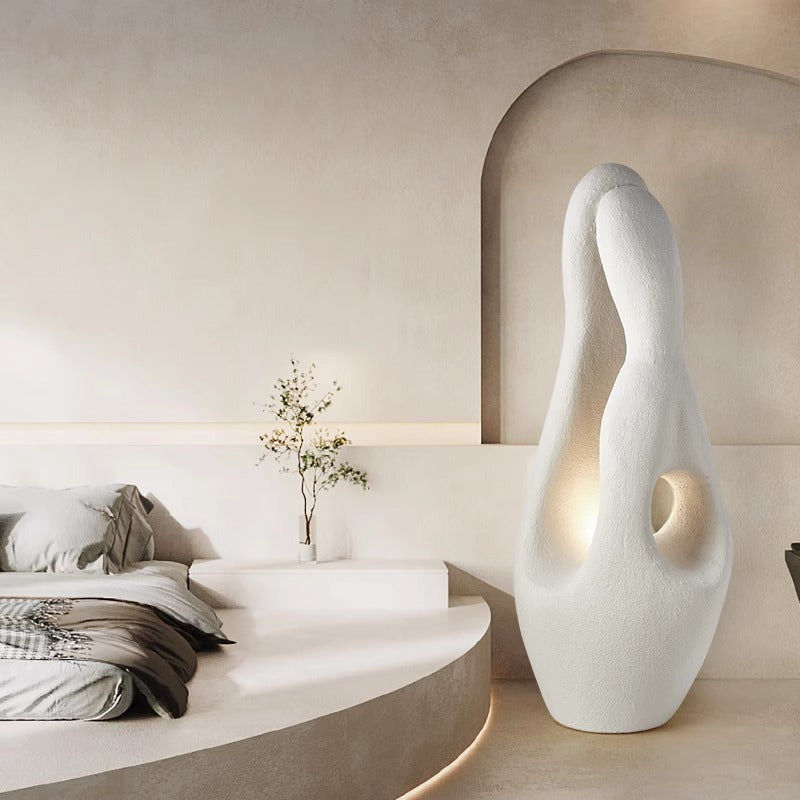 Contemporary White Floor Lamp