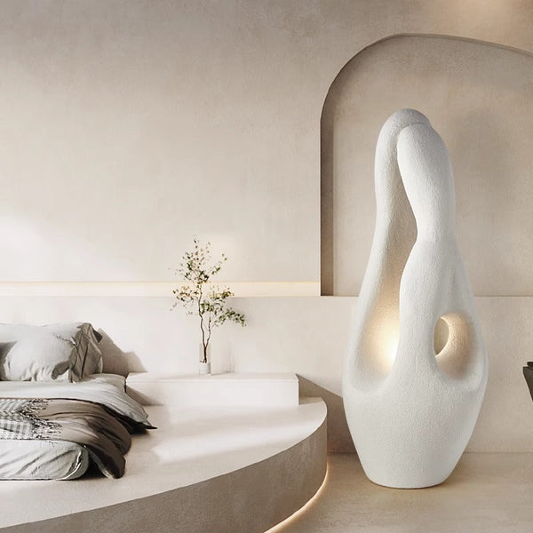Contemporary White Floor Lamp