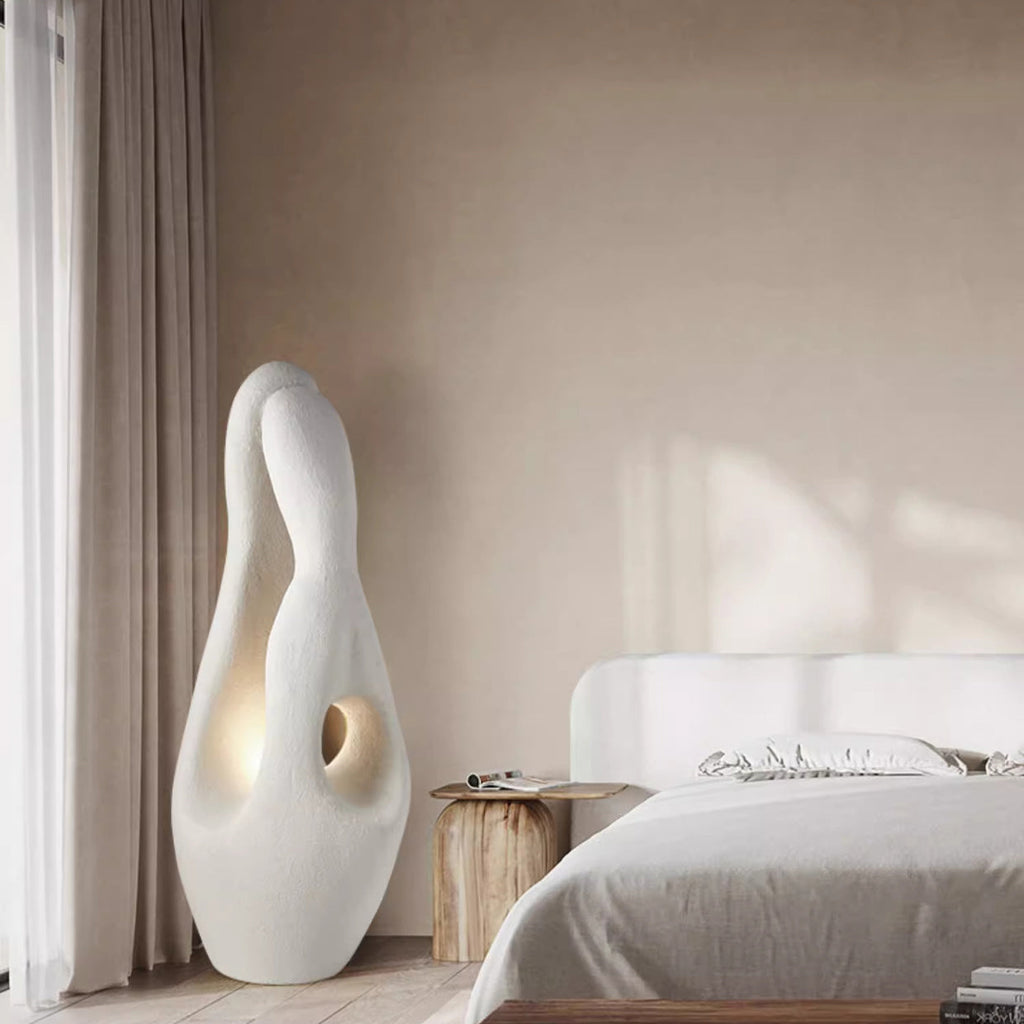 Contemporary White Floor Lamp