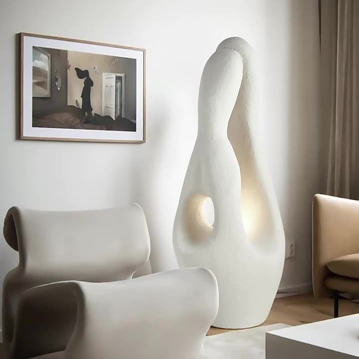 Contemporary White Floor Lamp