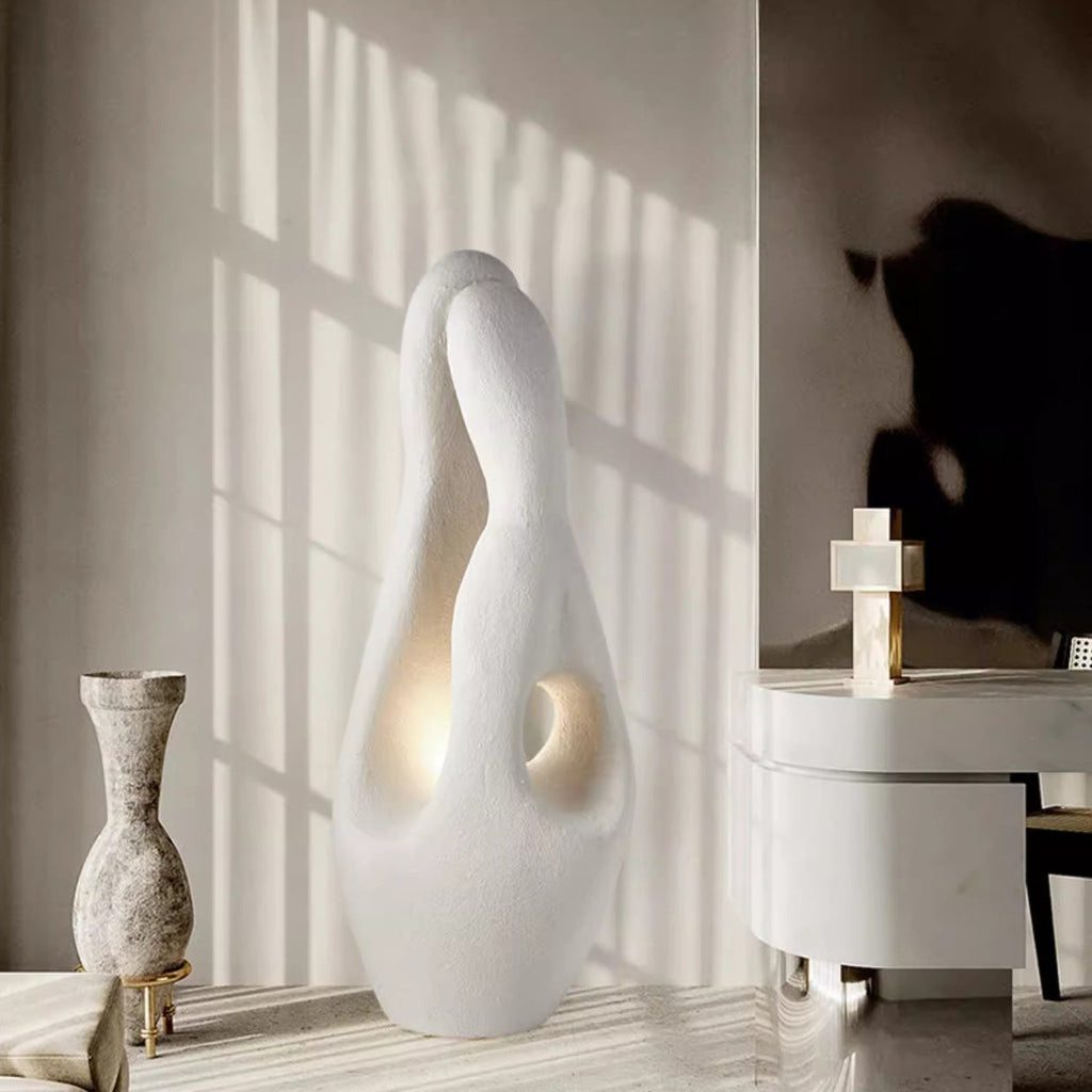 Contemporary White Floor Lamp