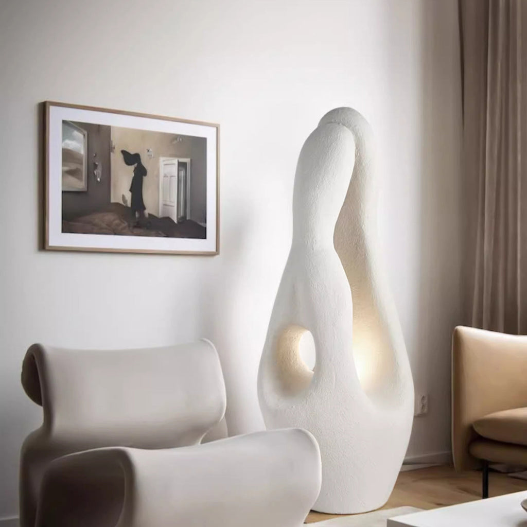 Contemporary White Floor Lamp