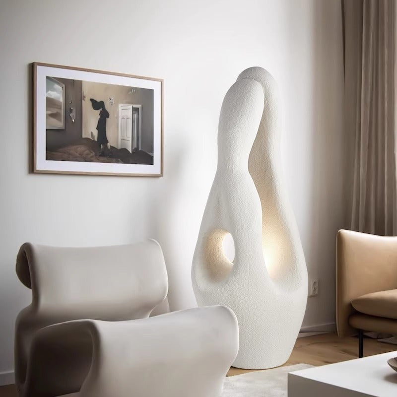 Contemporary White Floor Lamp