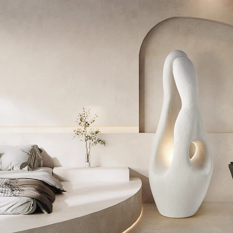 Contemporary White Floor Lamp