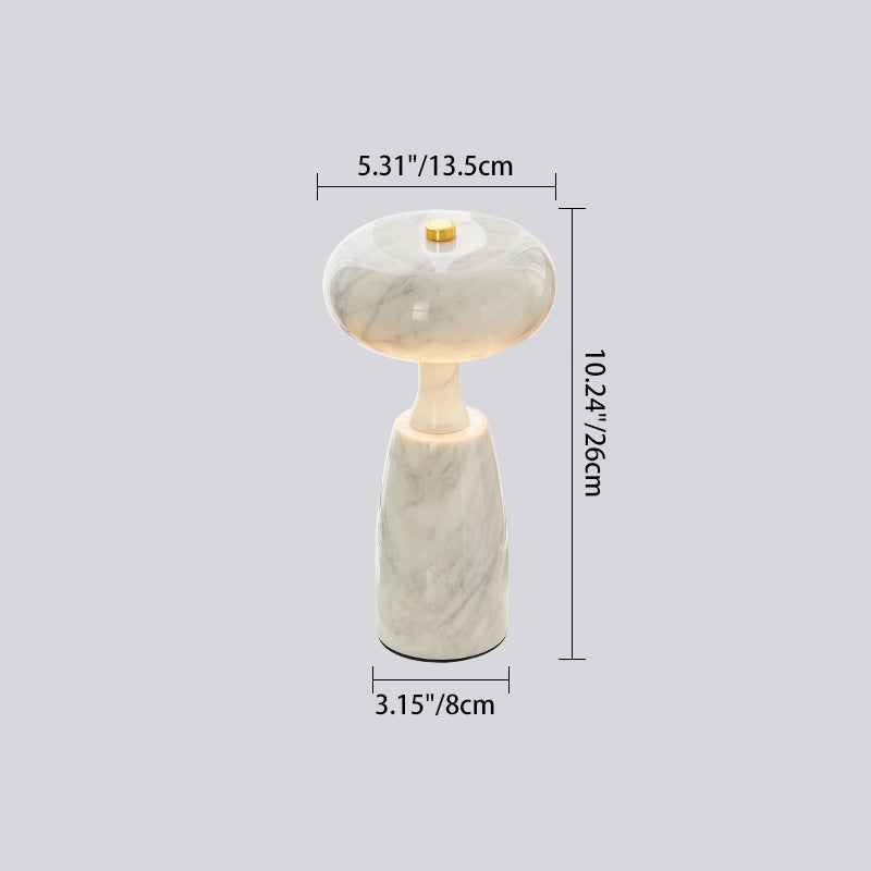 Traditional Japanese Rechargeable Marble Pattern Table Lamp