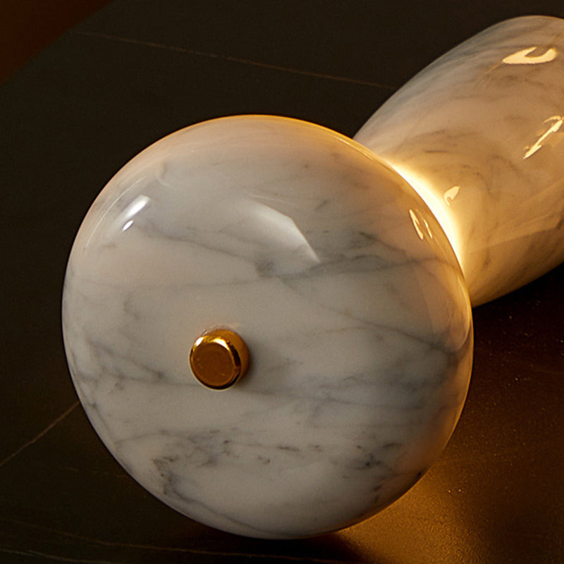 Traditional Japanese Rechargeable Marble Pattern Table Lamp