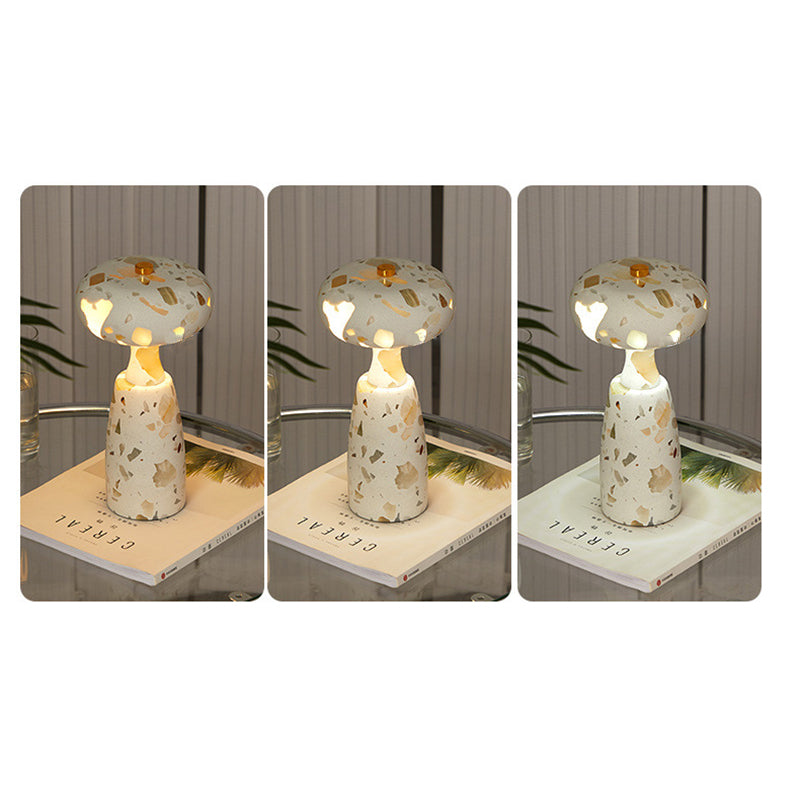 Traditional Japanese Rechargeable Marble Pattern Table Lamp