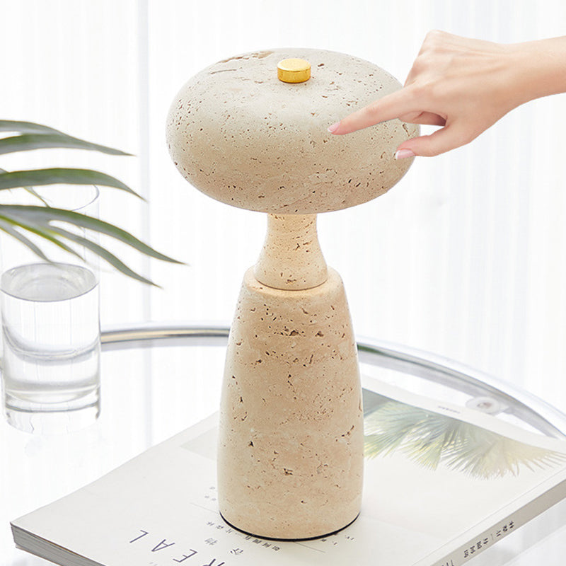 Traditional Japanese Rechargeable Marble Pattern Table Lamp