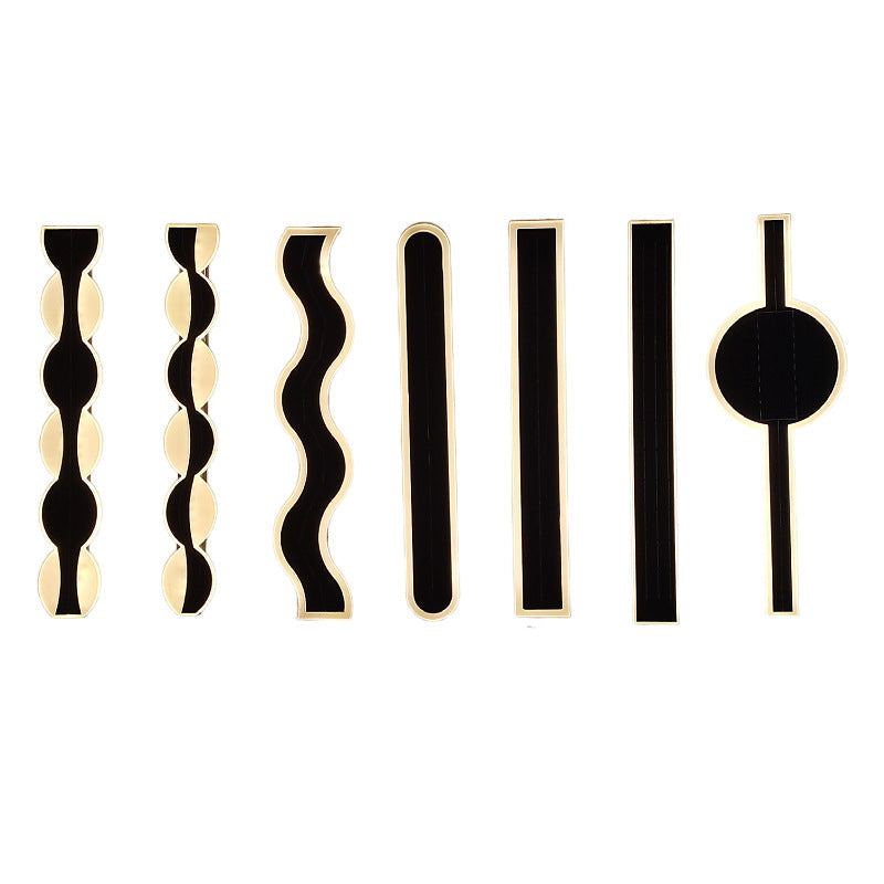 Modern Solar Waterproof Aluminum Strip Wave LED Wall Light