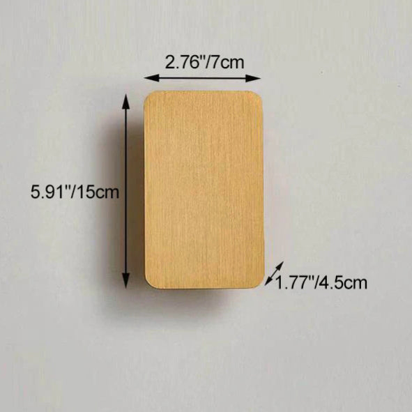 Nordic Minimalist Aluminum Rectangular Flat Wall Sconce