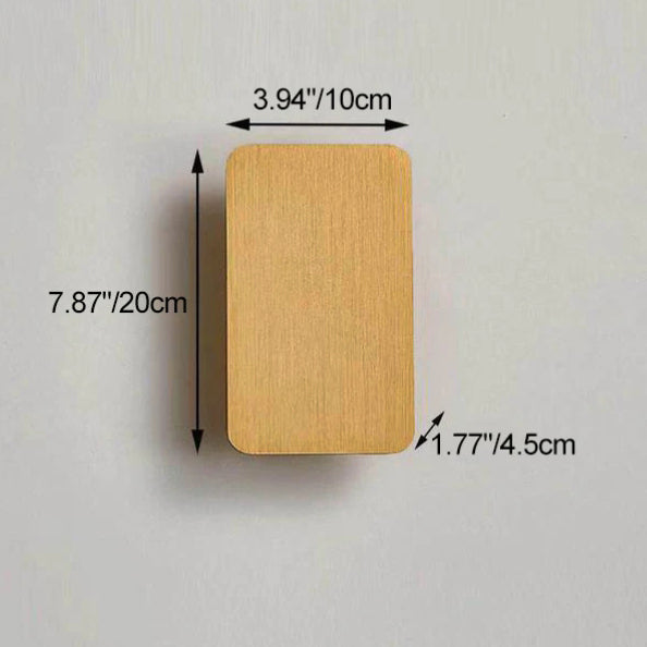 Nordic Minimalist Aluminum Rectangular Flat Wall Sconce