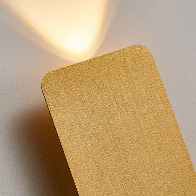 Nordic Minimalist Aluminum Rectangular Flat Wall Sconce
