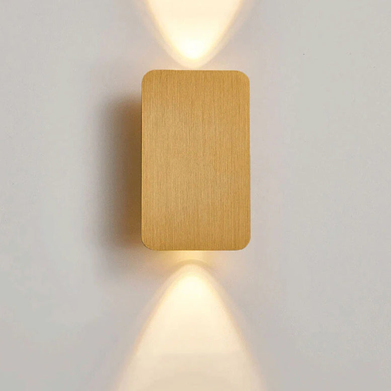 Nordic Minimalist Aluminum Rectangular Flat Wall Sconce
