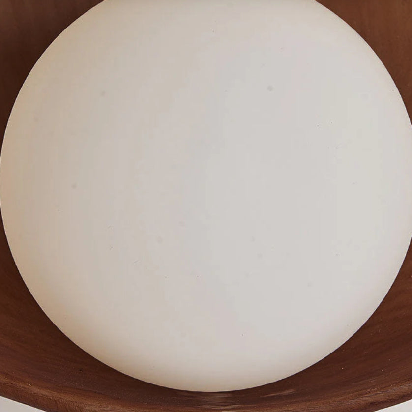 Modern Minimalist Round Iron Resin 1-Light Wall Sconce