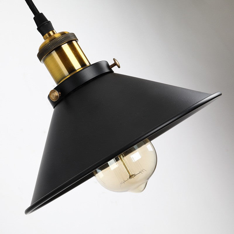 Retro Industrial Wrought Iron 1-Light Pulley Wall Sconce
