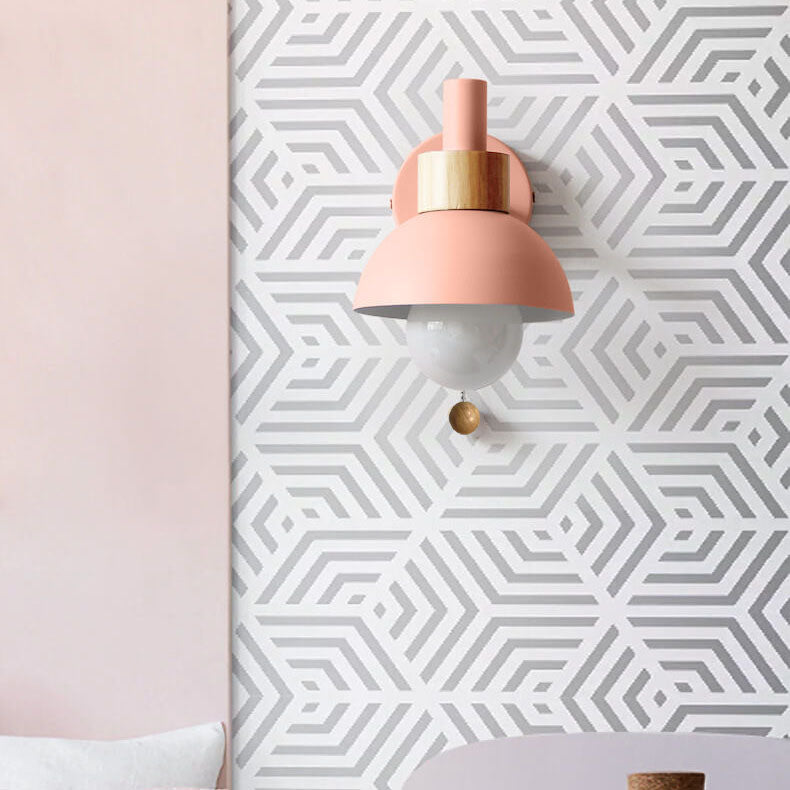 Nordic Macaron Globe 1-Light Wall Sconce