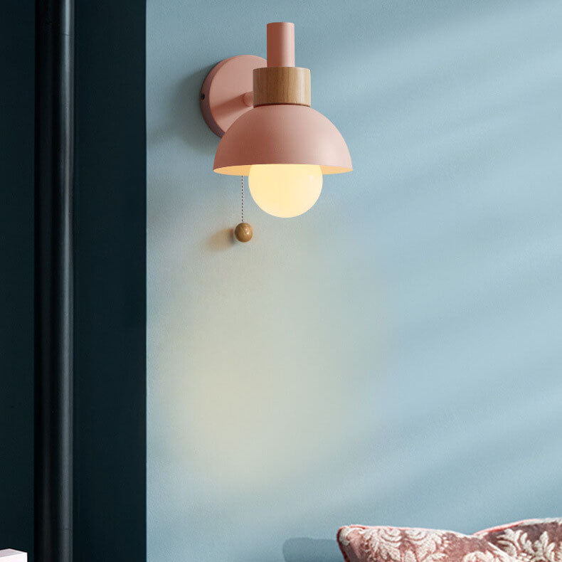 Nordic Macaron Globe 1-Light Wall Sconce