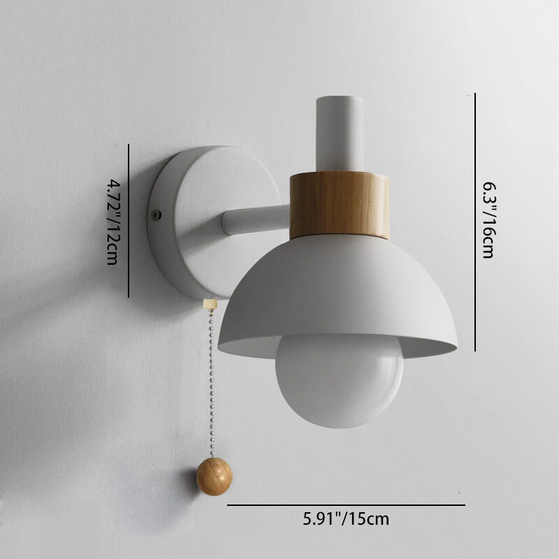 Nordic Macaron Globe 1-Light Wall Sconce