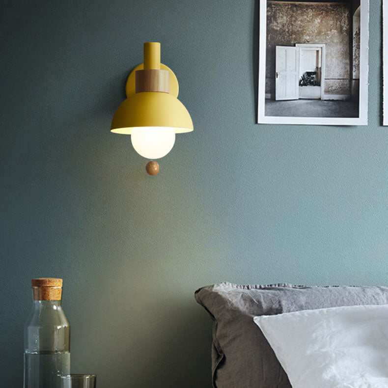 Nordic Macaron Globe 1-Light Wall Sconce