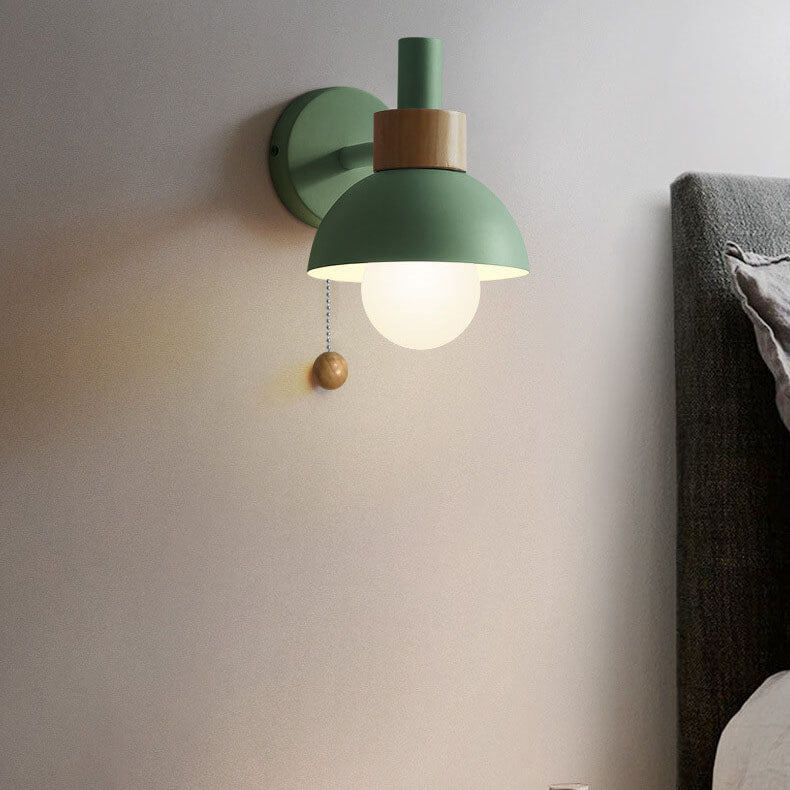 Nordic Macaron Globe 1-Light Wall Sconce