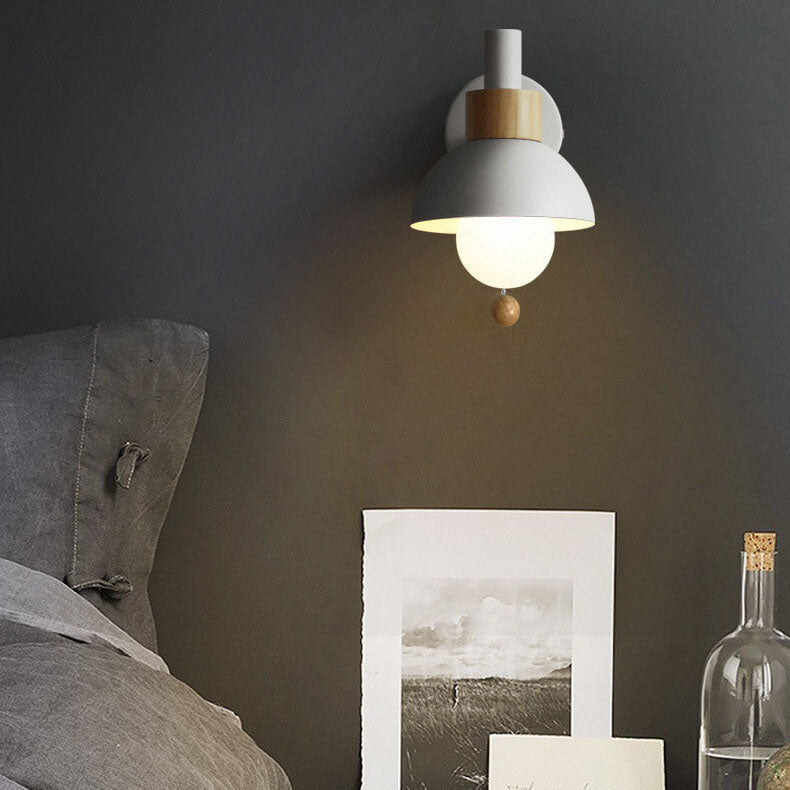 Nordic Macaron Globe 1-Light Wall Sconce