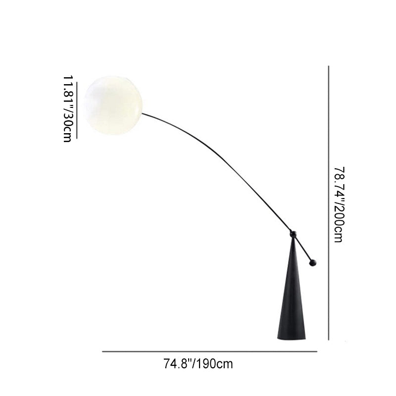 Contemporary Black Floor Lamp