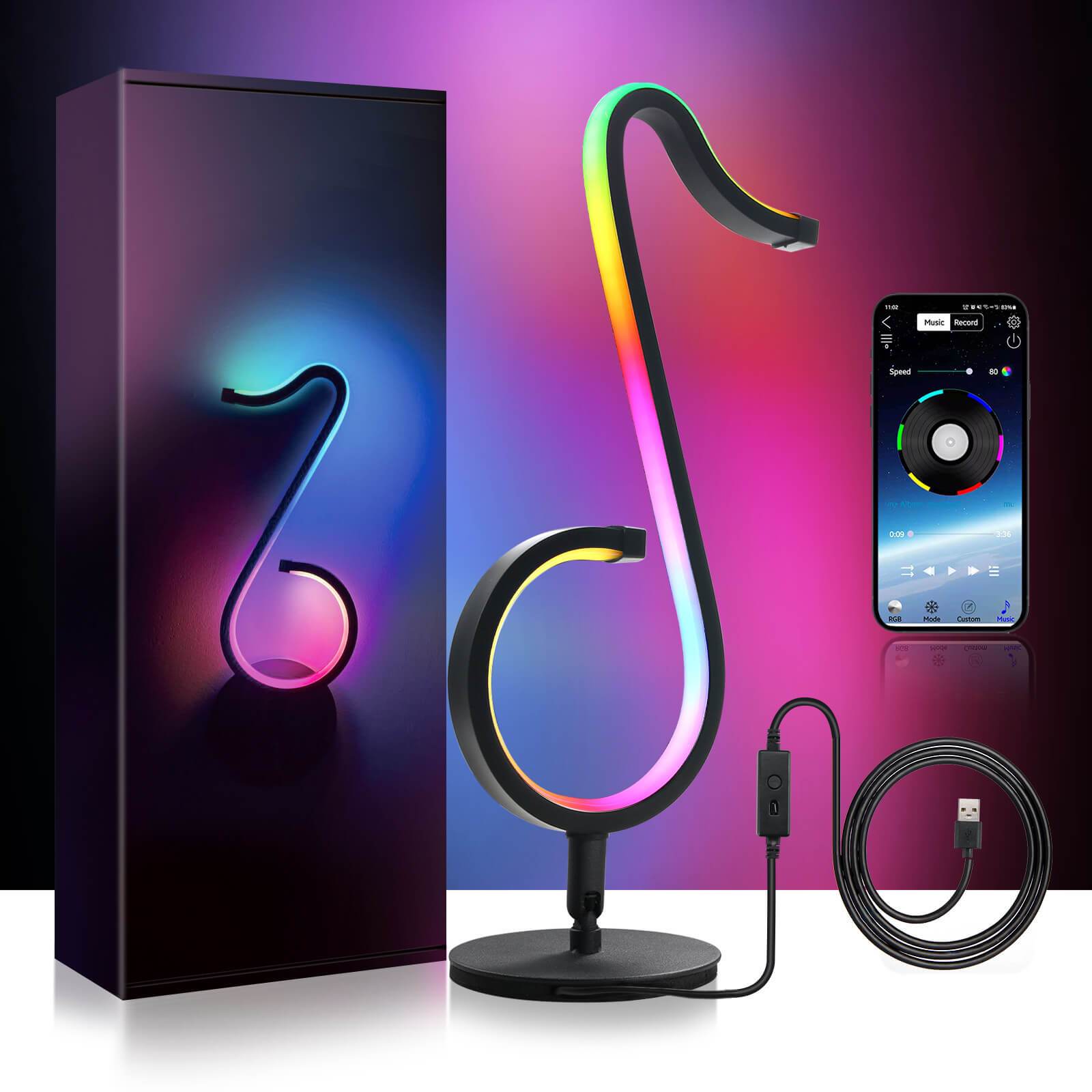 Modern Black Floor Lamp