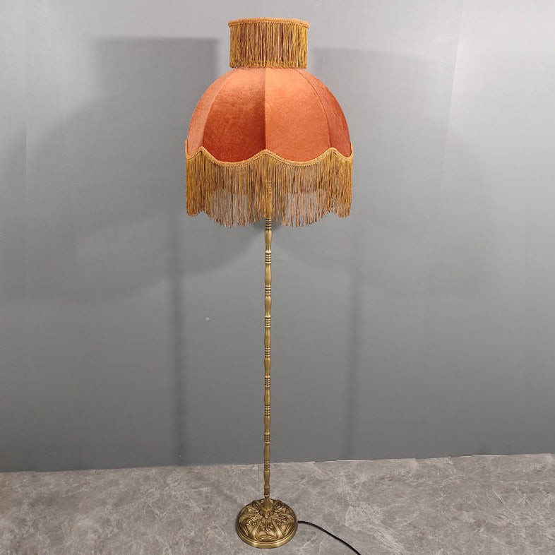 Vintage Red Floor Lamp