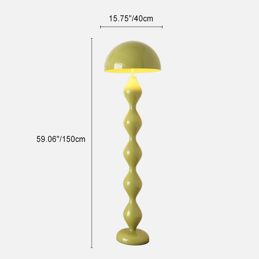 Scandinavian Green Floor Lamp