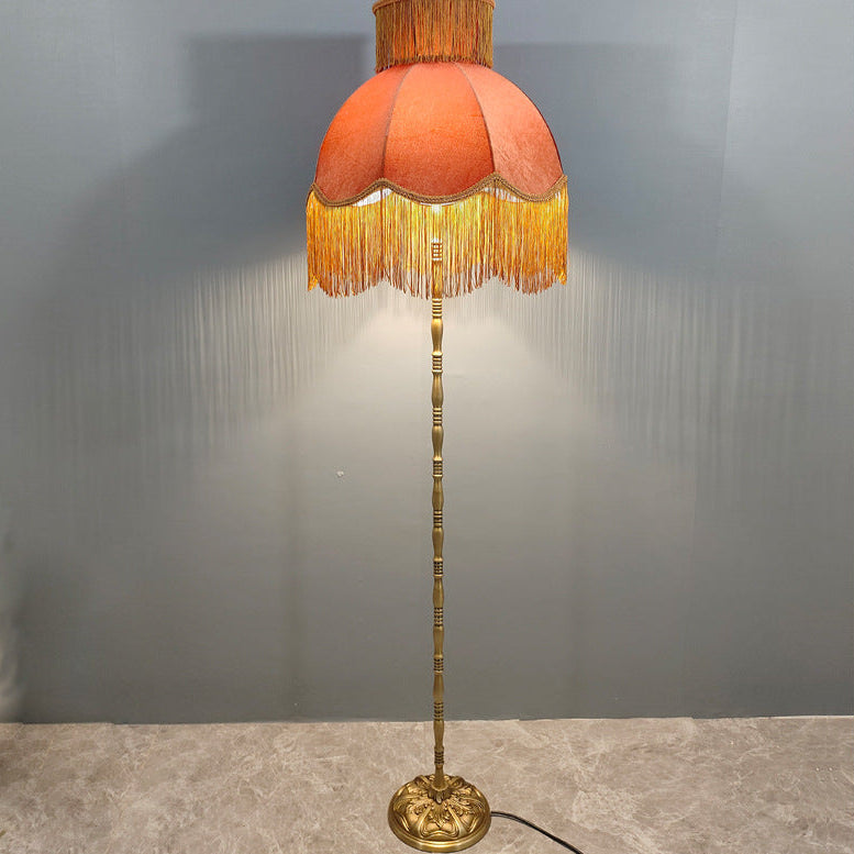 Vintage Red Floor Lamp