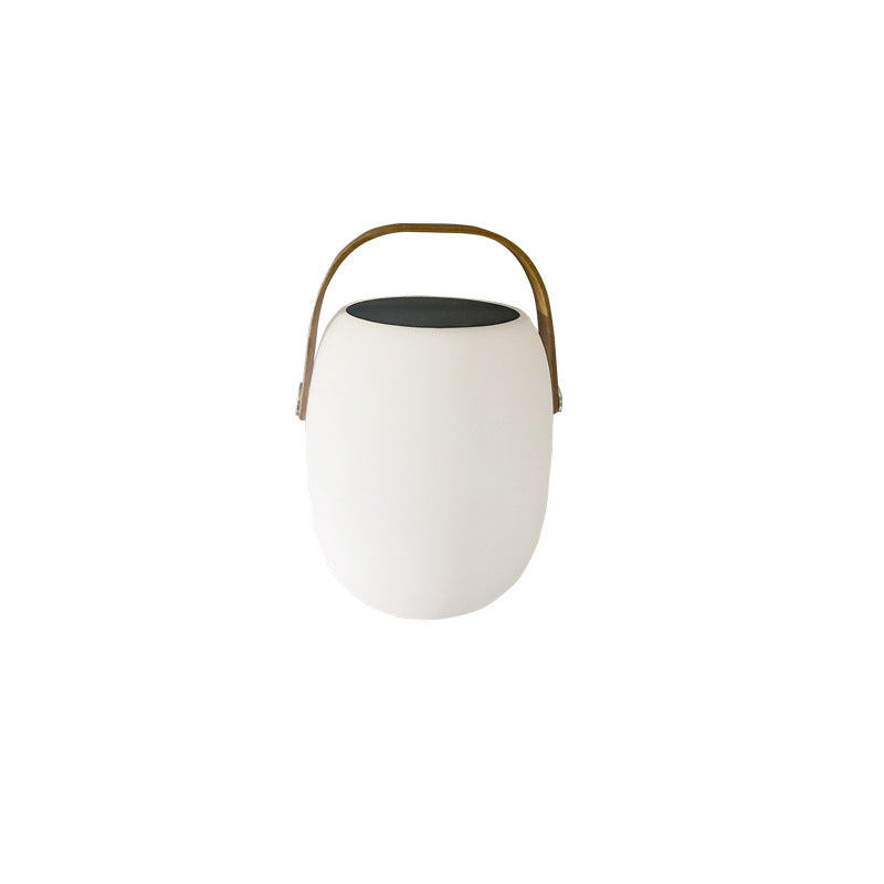 Solar PE Portable Basket LED Outdoor Waterproof Table Lamp